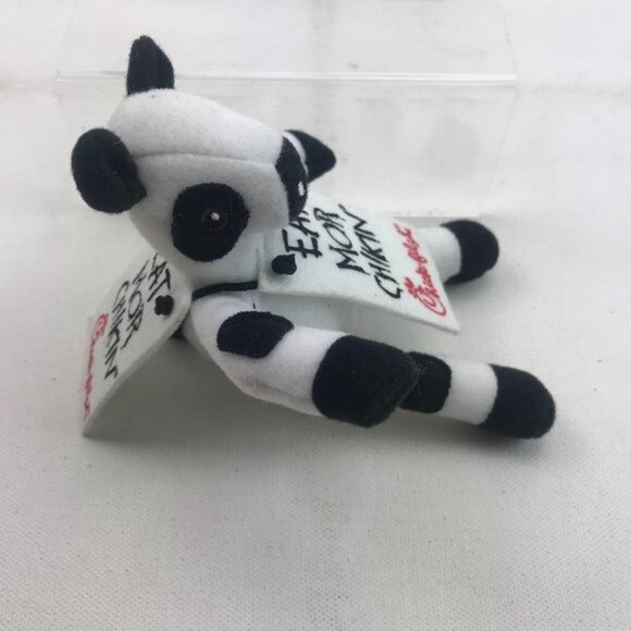 10/09 OLD Chick Fil A Eat More Chikin Cow Stuffed Animal Plush Mini Mascot Toy - Picture 3 of 7